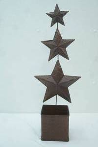 lot 122 image: Decorative Metal Stars
