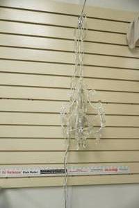 lot 126 image: Hanging Chandelier. Wall Plug-In