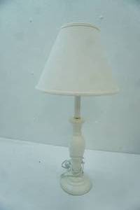 lot 175 image: Table Lamp 26 tall. White