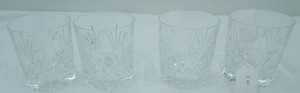 lot 227 image: Cristal dArques Villemont Double Old Fashioned Glasses. Set of 4