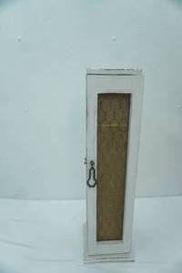 lot 290 image: Decorative Wooden Toilet Paper Holder wKleenex Slot on Top