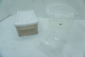 lot 291 image: Poly Storage Container wLid, Sterilite Storage Drawer