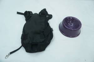 lot 295 image: Ceramic Pet Water Bowl, Small Dog Harness