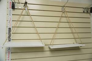 lot 322 image: Hanging Rope Racks, Decorative Rope Swings