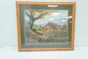 lot 338 image: Framed Art Print. Memories of the Past by Jim Hansel. 27x 23