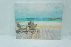 lot 346 image: Canvas Art Print 28x22