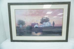 lot 349 image: Framed Art Print 42.5x28.5