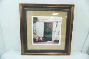 lot 350 image: 34x 34 Framed Wall Art. Le Visite by Ernesto Rodriguez