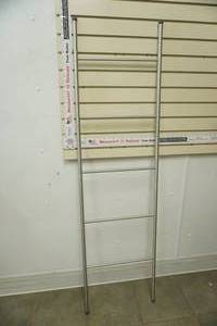lot 353 image: Chrome Ladder Hanging Rack 60 tall