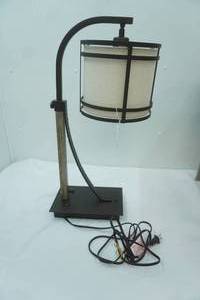 lot 357 image: Table Lamp with Plug in and USB plug-in. Modern Table Lamp