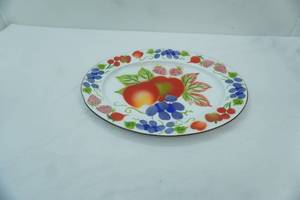 lot 381 image: Large Metal Oval Serving Platter 18x 14