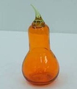 lot 382 image: Hand-Blown Art Glass Pear (hollow) 6 tall