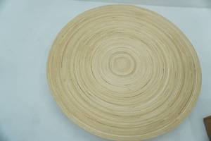 lot 430 image: 18 diameter Bamboo Decorative Dish