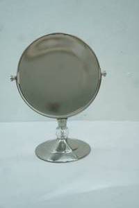lot 447 image: Stainless Steel Standing Makeup Mirror