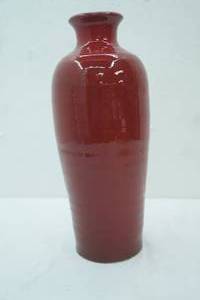 lot 459 image: Large Red Pottery Vase 17 tall