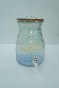 lot 460 image: Better Homes & Gardens Hammered Luster Glass Beverage Dispenser