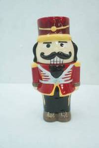 lot 467 image: Ceramic Nutcracker Cookie Jar 10.5 tall