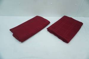 lot 530 image: Red Linen Tablecloths