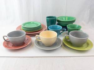 Homer Laughlin Fiestaware Vintage Dinnerware - Mixed Colors, Assorted Pieces