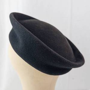 lot 311 image: Black Wool Beret - 100% Wool