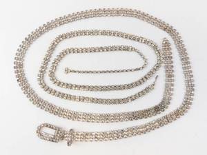 lot 384 image: Diamond Tennis Necklace
