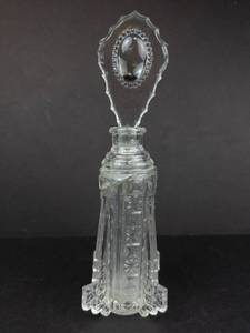 lot 427A image: Crystal Perfume Bottle with Shield-Top Stopper