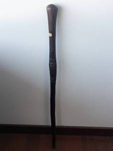 lot 505 image: Carved Wooden Walking Cane
