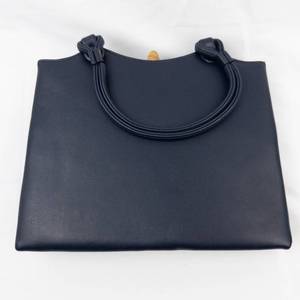 lot 1 image: Crown Lewis Navy Bag - Double Handles, Gold Hardware