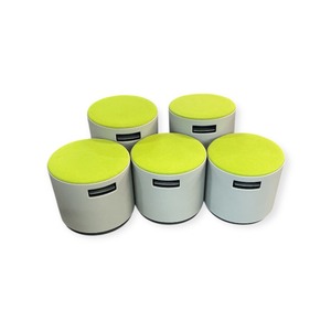 lot 56 image: Steelcase Turnstone Lime Green & Grey Multicolored Seats that retail new for $395 each