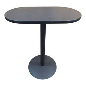 lot 72 image: Single Ped Pub Height Pill Table 36x20x43