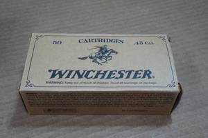 lot 144 image: 50 Winchester .45 Colt 250 Gr Lead FN Ammo