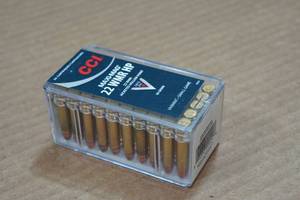 lot 158 image: 50 CCI Maxi-Mag .22 WMR 40 Gr JHP Ammo