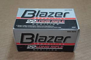lot 164 image: 500 CCI Blazer .22 LR 40 Gr LRN Ammo