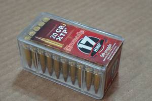 lot 167 image: 50 Hornady .17 HMR 20 Gr XTP Ammo