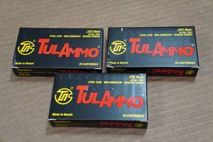 lot 170 image: 60 TulAmmo .223 Rem 55 Gr FMJ Steel Case Ammo