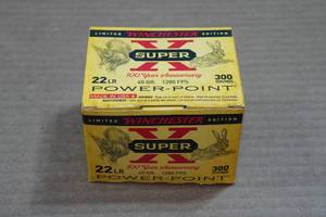 lot 175 image: 300 Winchester Super-X .22 LR 40 Gr Power Point Ammo