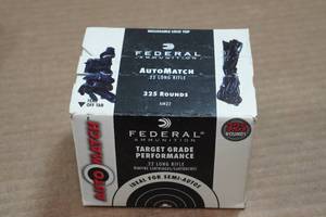 lot 176 image: 325 Federal Automatch .22 LR 40 Gr Solid Ammo