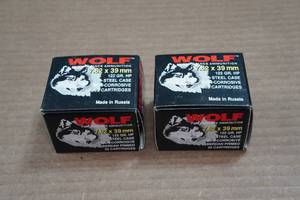 lot 177 image: 40 Wolf 7.62 x 39mm 122 Gr HP Steel Case Ammo
