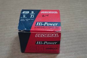 lot 180 image: 24 Federal Hi-Power .410 Bore 3 7-12 Shot Shotshells