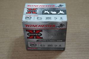 lot 187 image: 25 Winchester Super-X 20 Gauge 2-34 6 Shot Shotshells