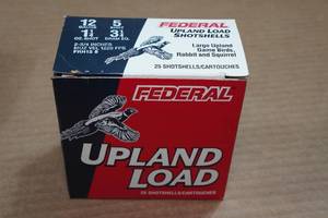 lot 209 image: 25 Federal Upland 12 Gauge 2-34 5 Shot Shotshells