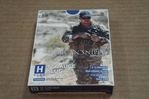 lot 215 image: 10 ZSR American Sniper 12 Gauge 2-34 Slugs