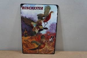 lot 87 image: Novelty Metal Sign - Winchester