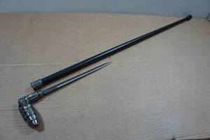 lot 139 image: Hand Grenade Handle Cane Sword