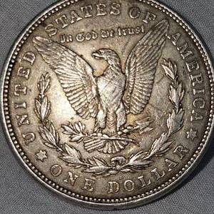lot 7 image: 1921 D Morgan Dollar VF wNice Toning