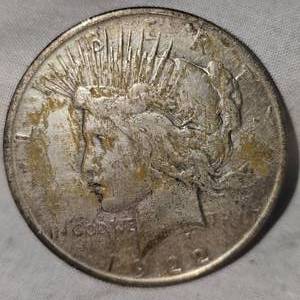 lot 38 image: 1922 Peace Dollar $1