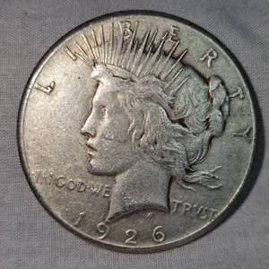 lot 58 image: 1926 Peace Dollar $1