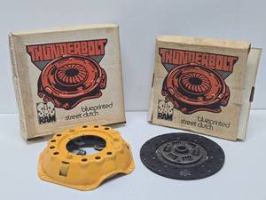lot 28 image: Vintage Hot Rod Car Parts wGreat Advertising Boxes - THUNDERBOLT Ram