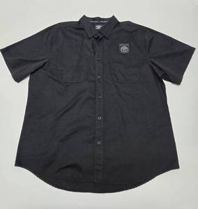 lot 71 image: Like-New HARLEY DAVIDSON Short Sleeve Button Up Shirt - Mens Size XXL