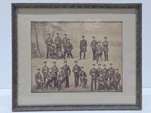 lot 52 image: Antique Framed Military Photo #1